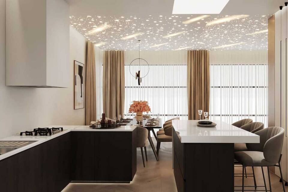 Turnkey apartments with equipped kitchens